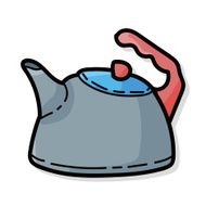 tea pot color doodle N2
