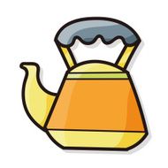 tea pot color doodle N3