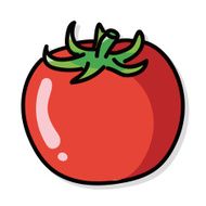 vegetable Tomatoes color doodle N3