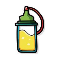 sauce bottle color doodle N4