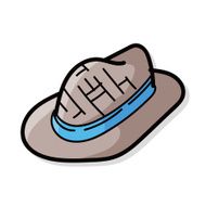 sun hat color doodle