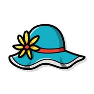 sun hat color doodle N2