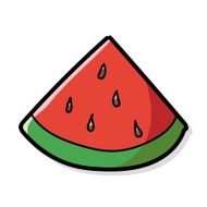 watermelon color doodle N2