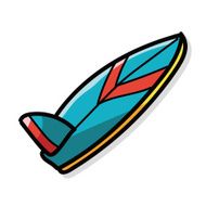 surf board color doodle N2
