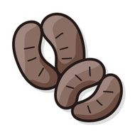 coffee bean color doodle N9