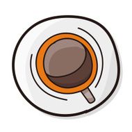 hot coffee color doodle N3