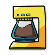 coffee machine color doodle N8