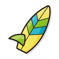 surf board color doodle N3