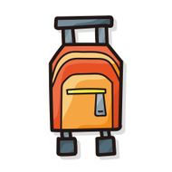 Luggage color doodle