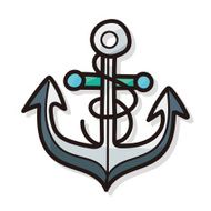 Anchor color doodle