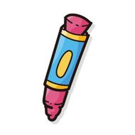 crayon color doodle