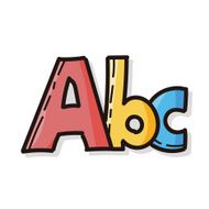 ABC color doodle