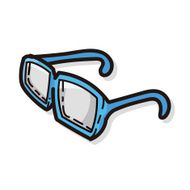 glasses color doodle