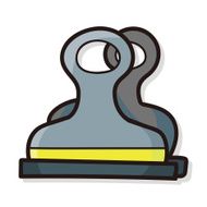 stationery clip color doodle N3
