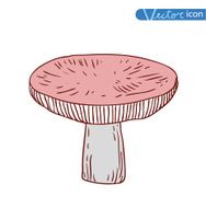 mushrooms set icons vector illustration N33