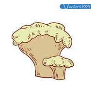 mushrooms set icons vector illustration N37