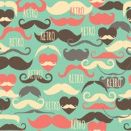 Retro seamless pattern of trend symbols
