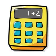 calculator color doodle