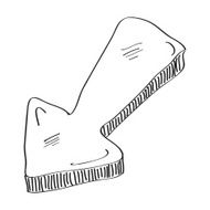 Simple doodle of an arrow N8