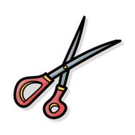 scissors color doodle