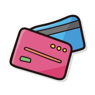credit card color doodle