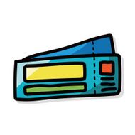 ticket color doodle