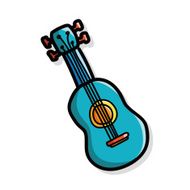 ukulele color doodle