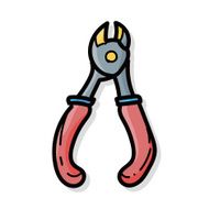 Pliers color doodle