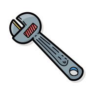wrench color doodle