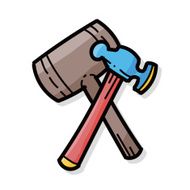 hammer color doodle