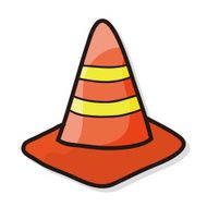Triangular cone color doodle N2