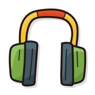 headphone color doodle