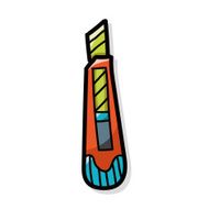 utility knife color doodle N3