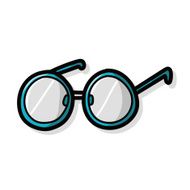 glasses color doodle N2