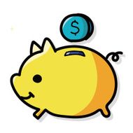 piggybank color doodle