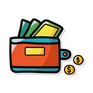 wallet color doodle N5