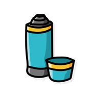 water bottle color doodle