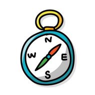 compass color doodle