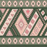 Tribal Mexican vintage ethnic seamless pattern N17