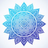 Beautiful Indian floral mandala ornament N14