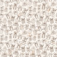 Seamless texture with gift boxes N9