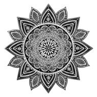 Beautiful Indian floral mandala ornament N15