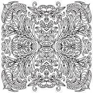 Abstract zentangle pattern