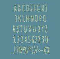 Hand drawin alphabet handwritting abc vector linear font Type letters