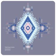 Tribal vector ethnic Mexican African ornament N13