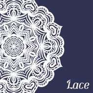 Background with hand drawn ornamental round lace doily N2