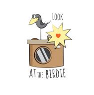 Look at the birdie