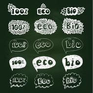 Ecology doodles icon set