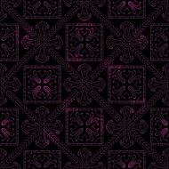 Abstract seamless pattern with bright colours on dark background