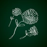Simple doodle of a flower N6